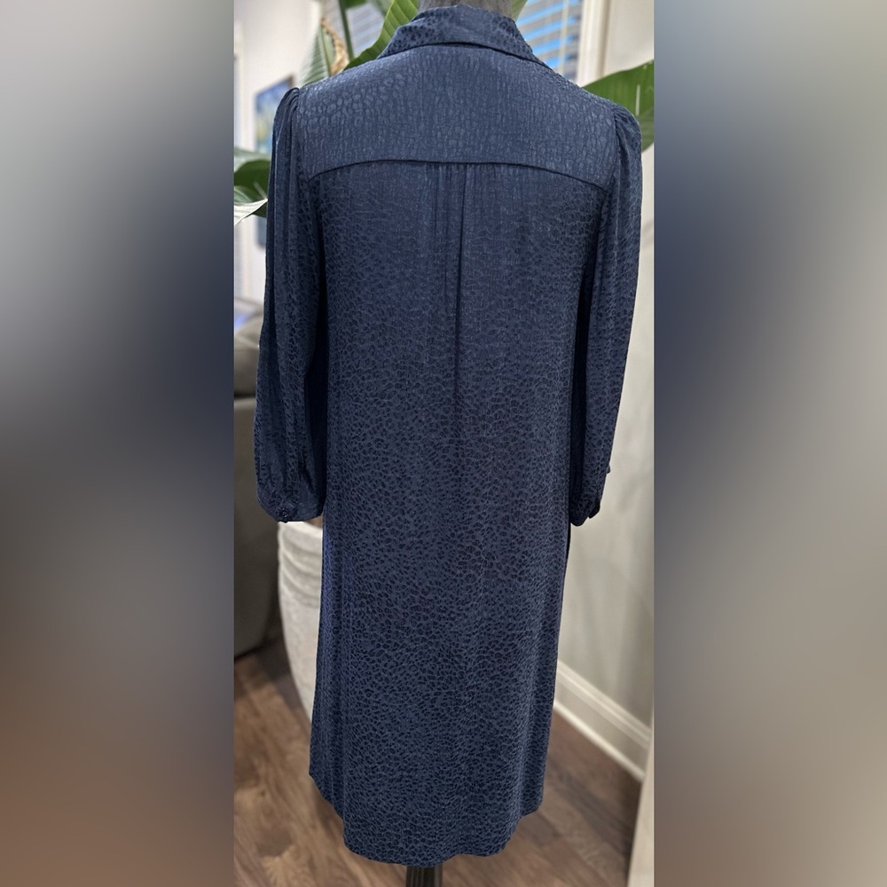✨NWT✨ Gerard Darel Blue & Black Cheetah Print Janelle Dress Size 36 (US Size 4) - Picture 5 of 16